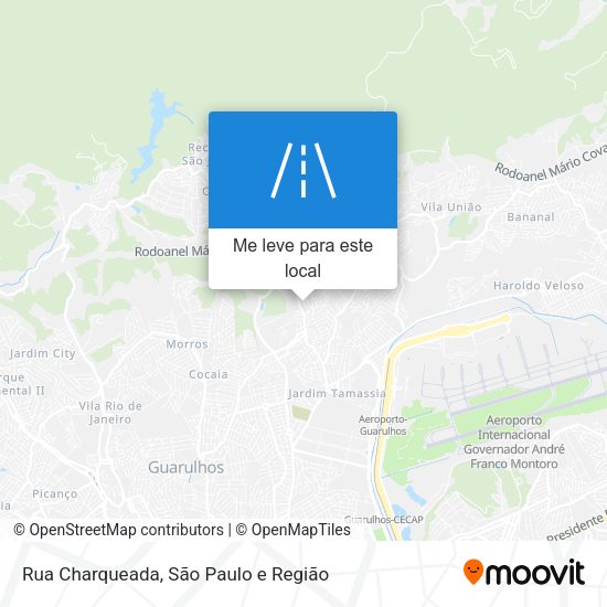 Rua Charqueada mapa