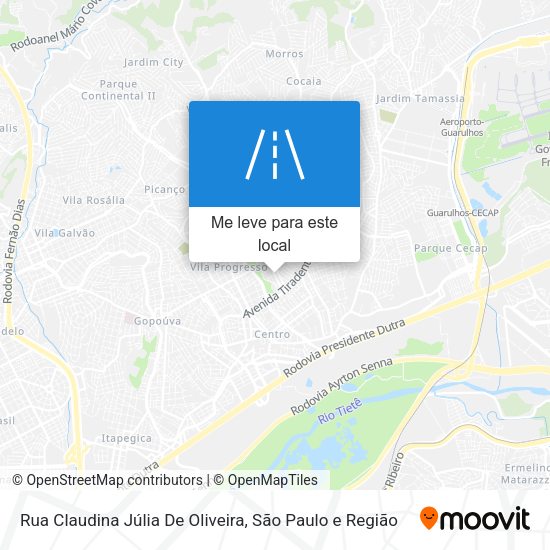 Rua Claudina Júlia De Oliveira mapa