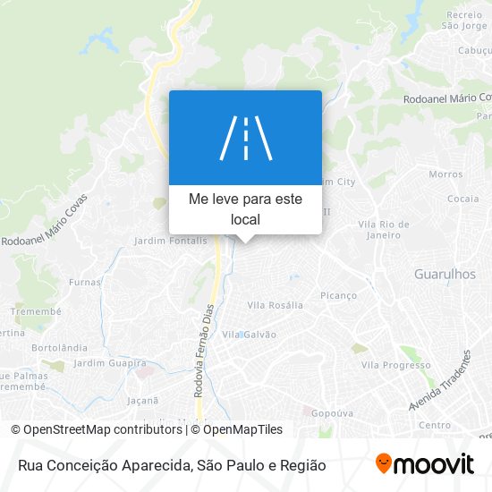 Rua Conceição Aparecida mapa