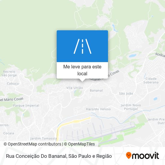 Rua Conceição Do Bananal mapa