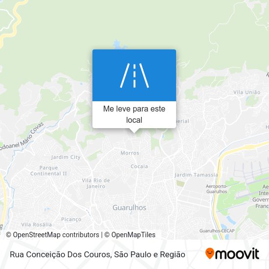 Rua Conceição Dos Couros mapa