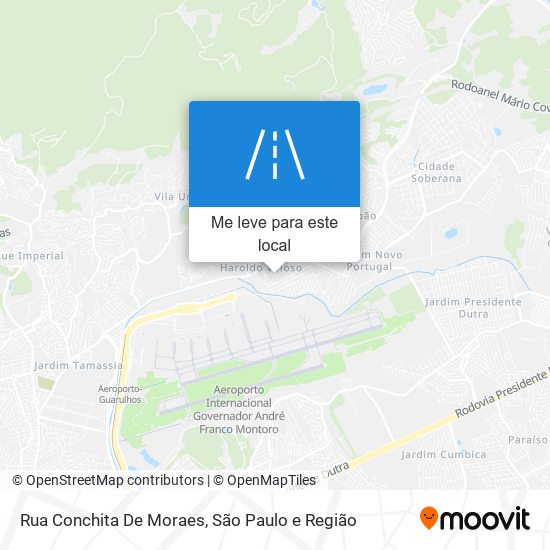 Rua Conchita De Moraes mapa