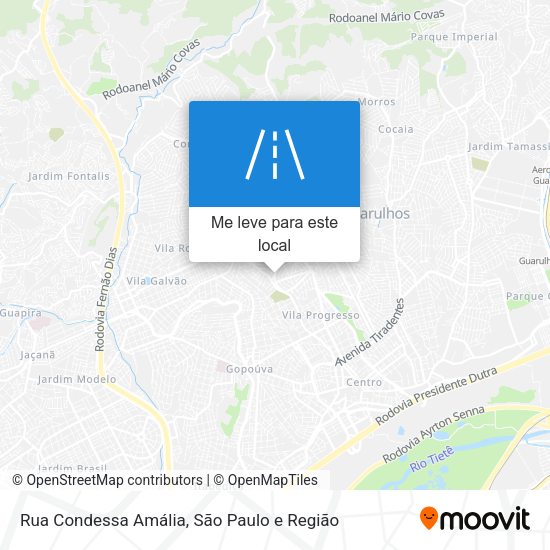 Rua Condessa Amália mapa