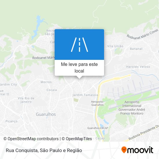 Rua Conquista mapa