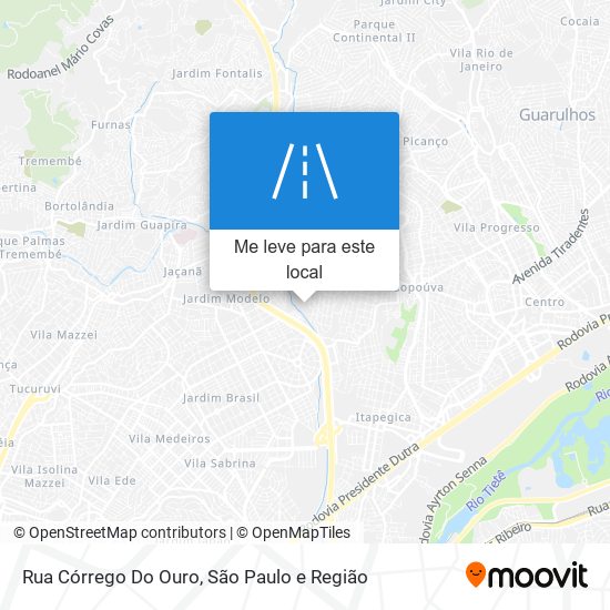 Rua Córrego Do Ouro mapa