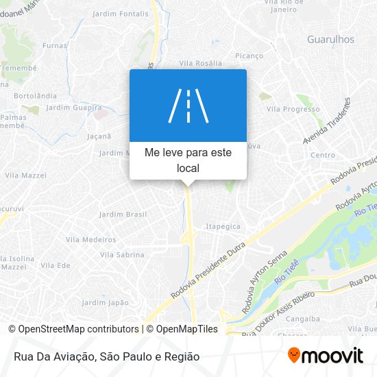 Rua Da Aviação mapa