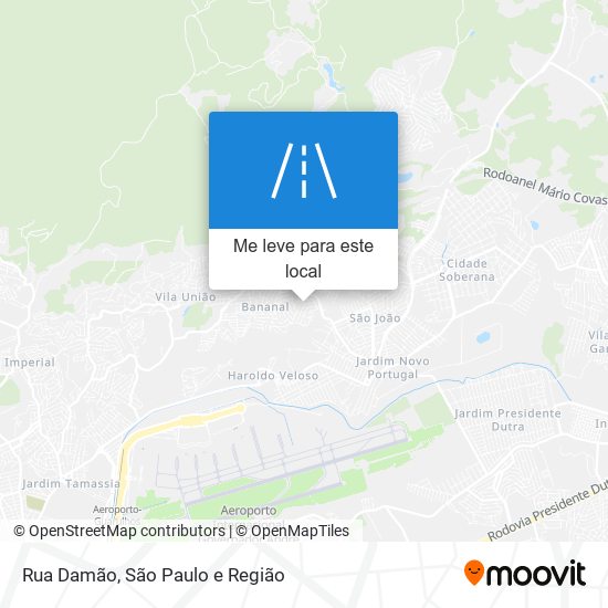 Rua Damão mapa