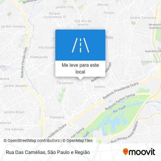 Rua Das Camélias mapa