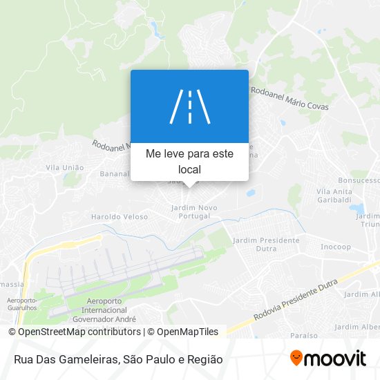 Rua Das Gameleiras mapa