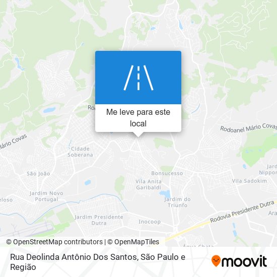 Rua Deolinda Antônio Dos Santos mapa
