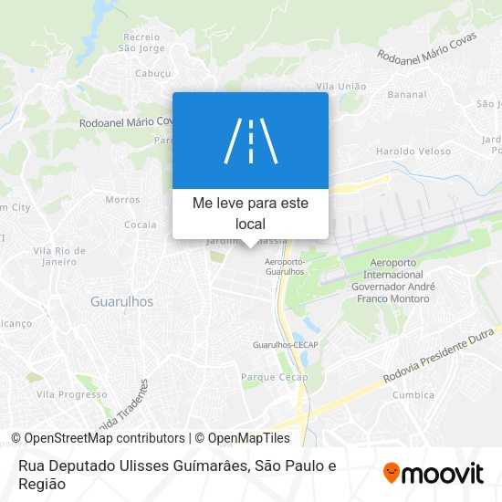 Rua Deputado Ulisses Guímarâes mapa