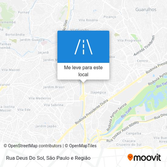 Rua Deus Do Sol mapa