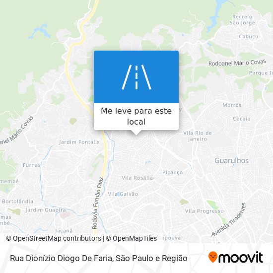 Rua Dionízio Diogo De Faria mapa