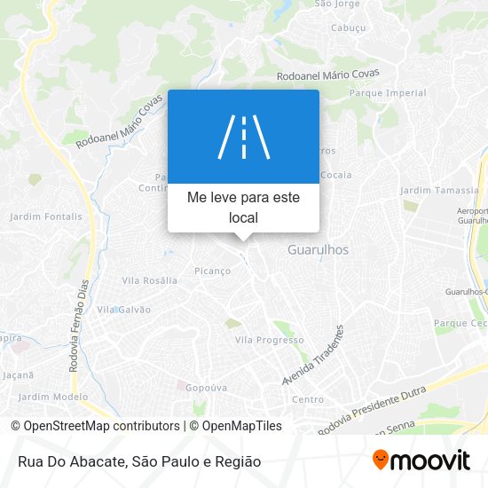 Rua Do Abacate mapa