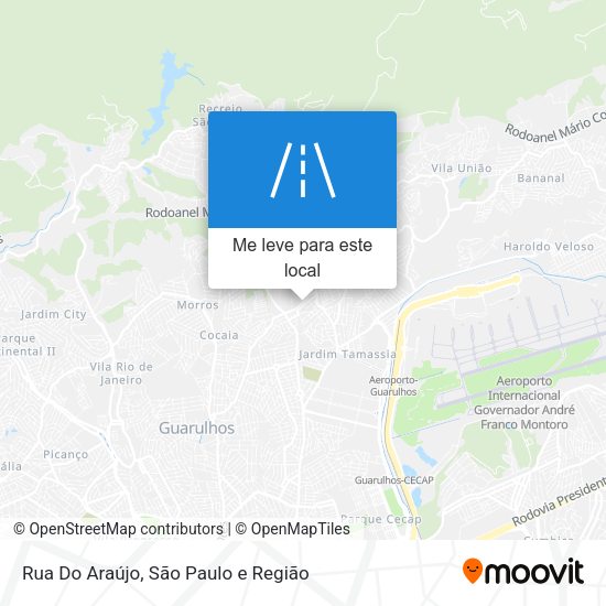 Rua Do Araújo mapa