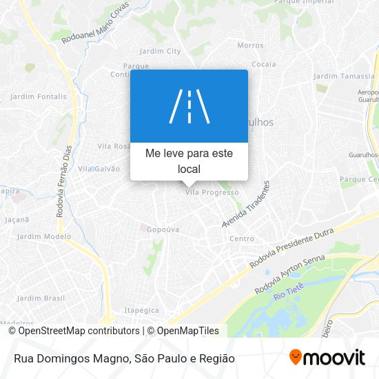 Rua Domingos Magno mapa