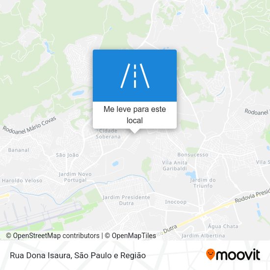 Rua Dona Isaura mapa