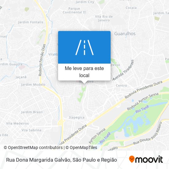 Rua Dona Margarida Galvão mapa