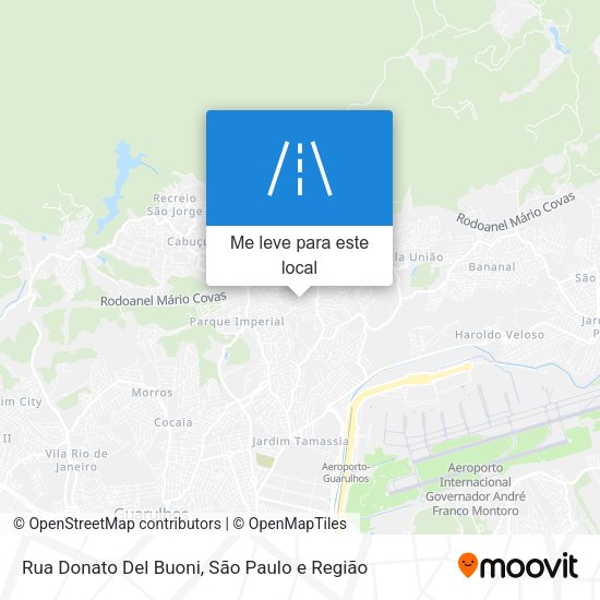 Rua Donato Del Buoni mapa