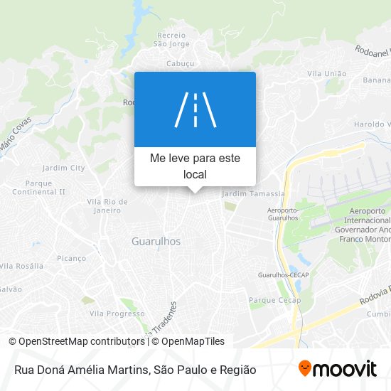 Rua Doná Amélia Martins mapa