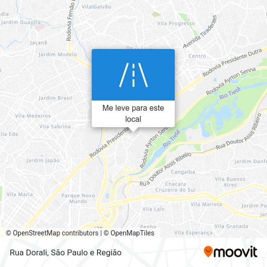 Rua Dorali mapa