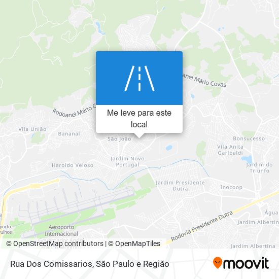 Rua Dos Comissarios mapa