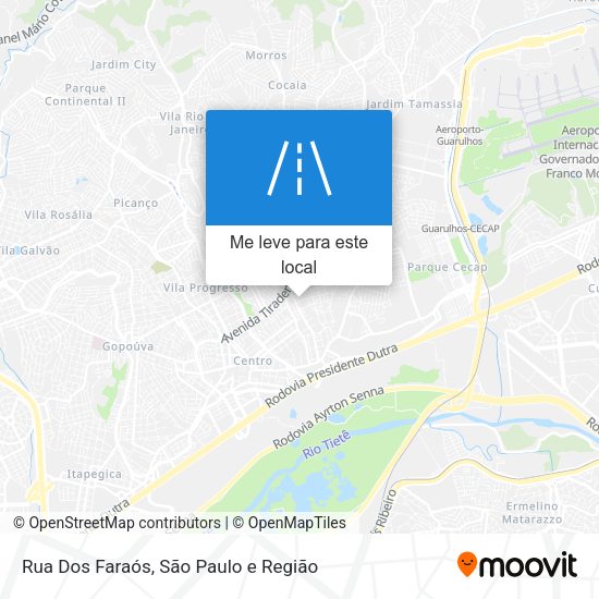 Rua Dos Faraós mapa