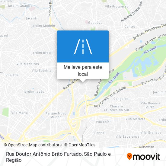 Rua Doutor Antônio Brito Furtado mapa