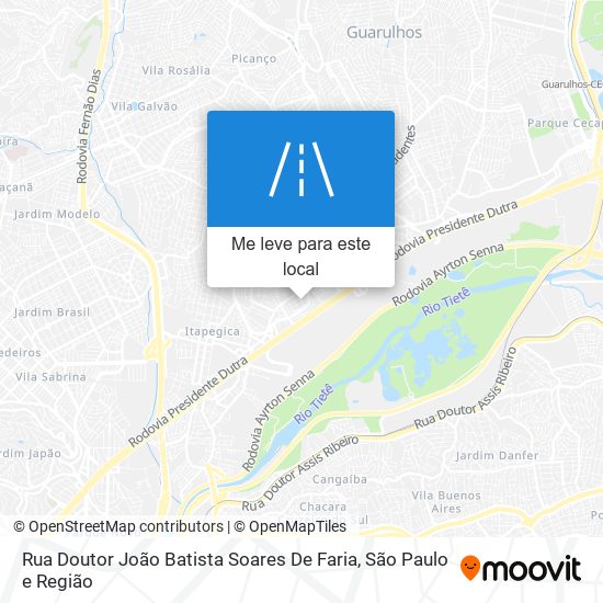 Rua Doutor João Batista Soares De Faria mapa