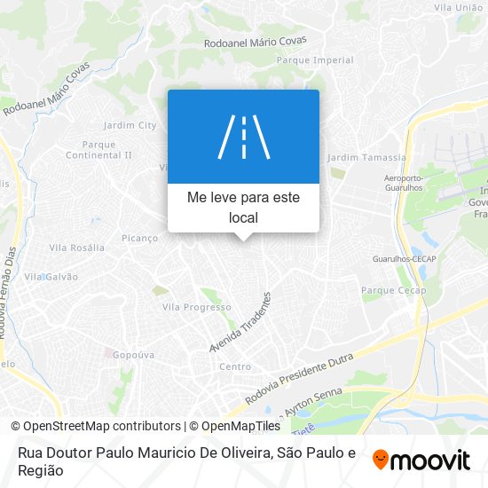 Rua Doutor Paulo Mauricio De Oliveira mapa