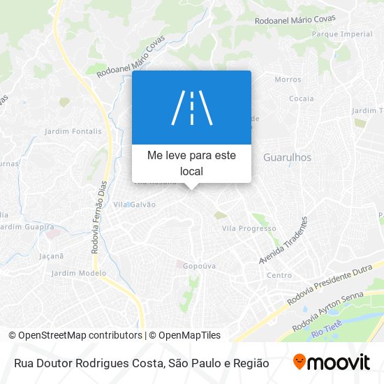 Rua Doutor Rodrigues Costa mapa