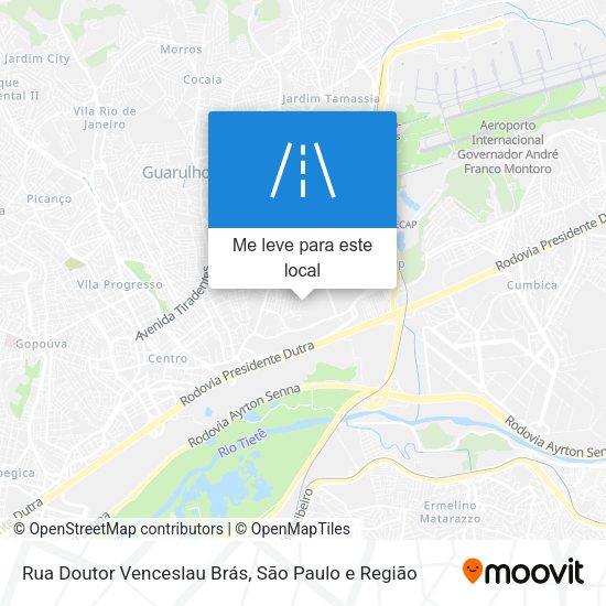 Rua Doutor Venceslau Brás mapa