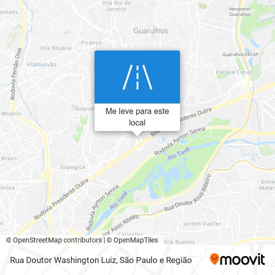 Rua Doutor Washington Luiz mapa