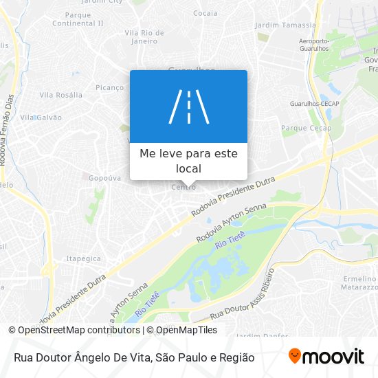 Rua Doutor Ângelo De Vita mapa