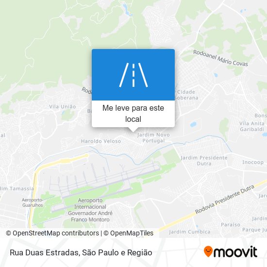 Rua Duas Estradas mapa