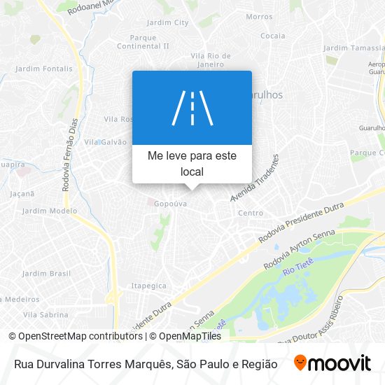 Rua Durvalina Torres Marquês mapa