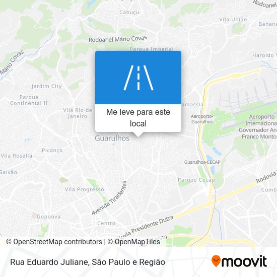 Rua Eduardo Juliane mapa