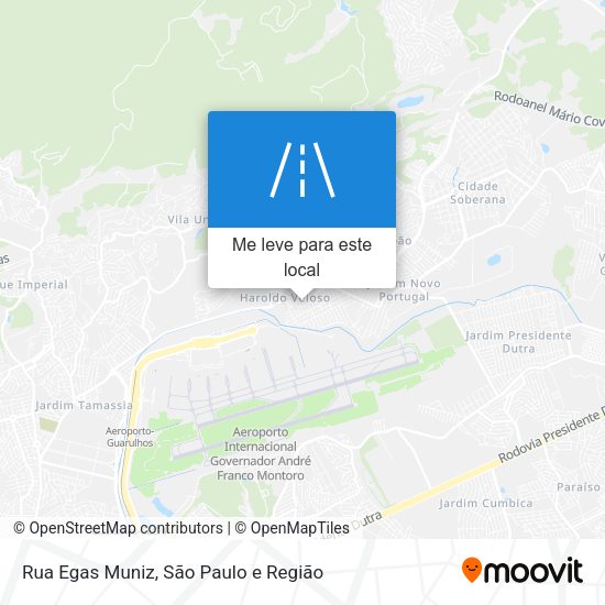 Rua Egas Muniz mapa