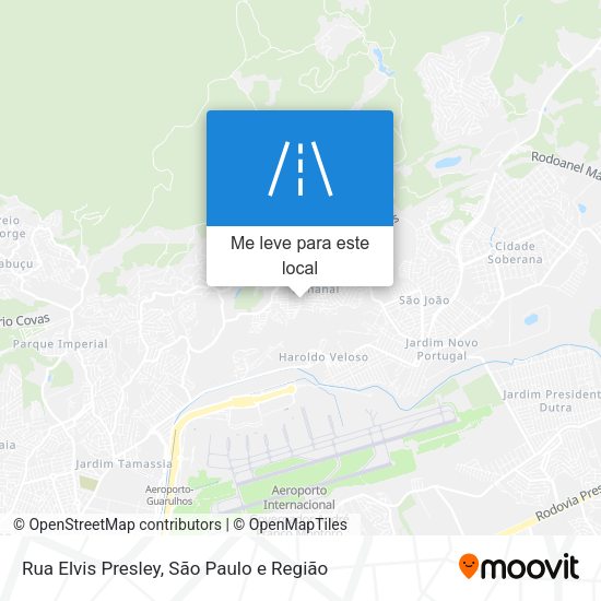 Rua Elvis Presley mapa
