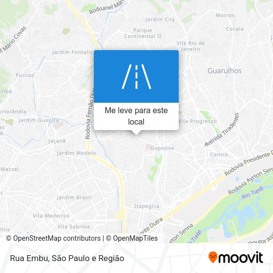 Rua Embu mapa
