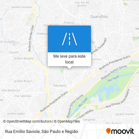 Rua Emilio Saviole mapa