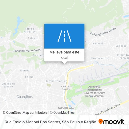 Rua Emídio Manoel Dos Santos mapa