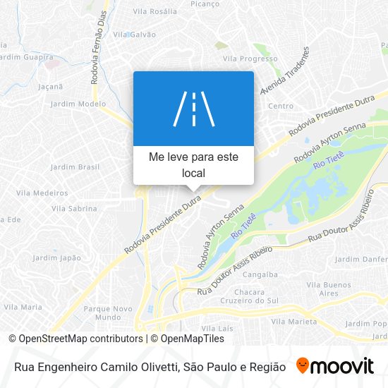 Rua Engenheiro Camilo Olivetti mapa