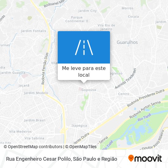 Rua Engenheiro Cesar Polilo mapa