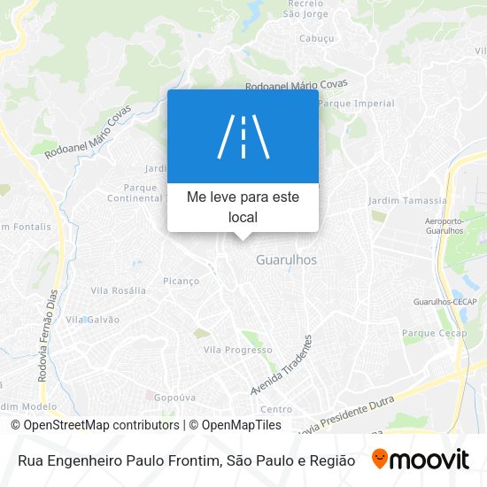 Rua Engenheiro Paulo Frontim mapa