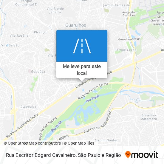 Rua Escritor Edgard Cavalheiro mapa