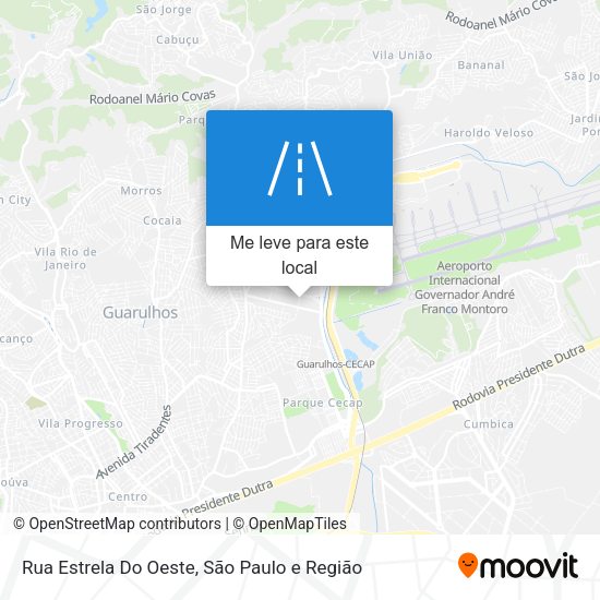 Rua Estrela Do Oeste mapa