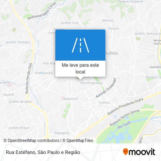 Rua Estéfano mapa