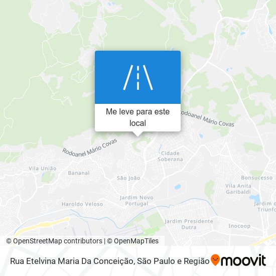 Rua Etelvina Maria Da Conceição mapa