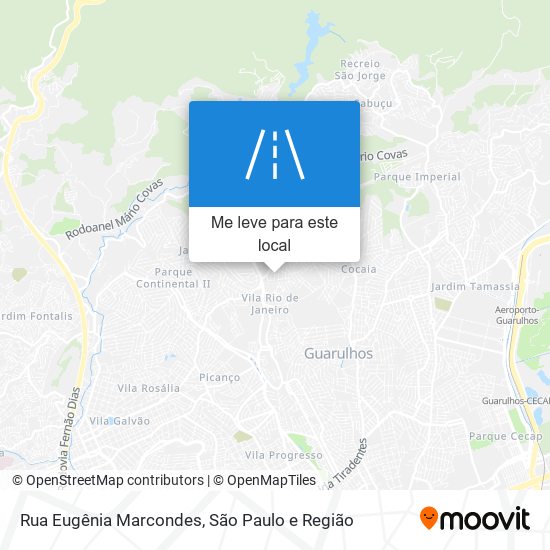 Rua Eugênia Marcondes mapa